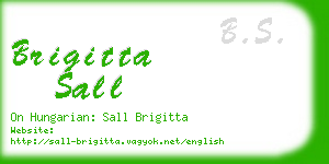 brigitta sall business card